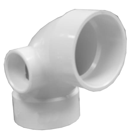Charlotte Pipe And Foundry 3in. x 3in. x 1-1/2in. PVC Tee with Side Inlet 90Deg. Elbow, H x H x H PFL131